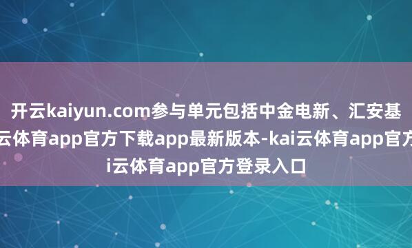 开云kaiyun.com参与单元包括中金电新、汇安基金等-kai云体育app官方下载app最新版本-kai云体育app官方登录入口