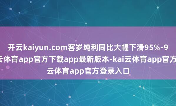 开云kaiyun.com客岁纯利同比大幅下滑95%-99%-kai云体育app官方下载app最新版本-kai云体育app官方登录入口