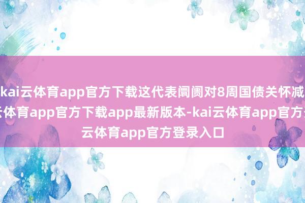kai云体育app官方下载这代表阛阓对8周国债关怀减退-kai云体育app官方下载app最新版本-kai云体育app官方登录入口